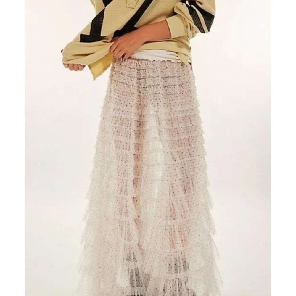 Free People Return of the Ruffle Skirt